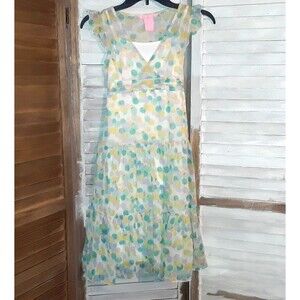 Vintage Hype Girls Dress Size 10 Lined Tiered Side Zip Boho Flower Girl